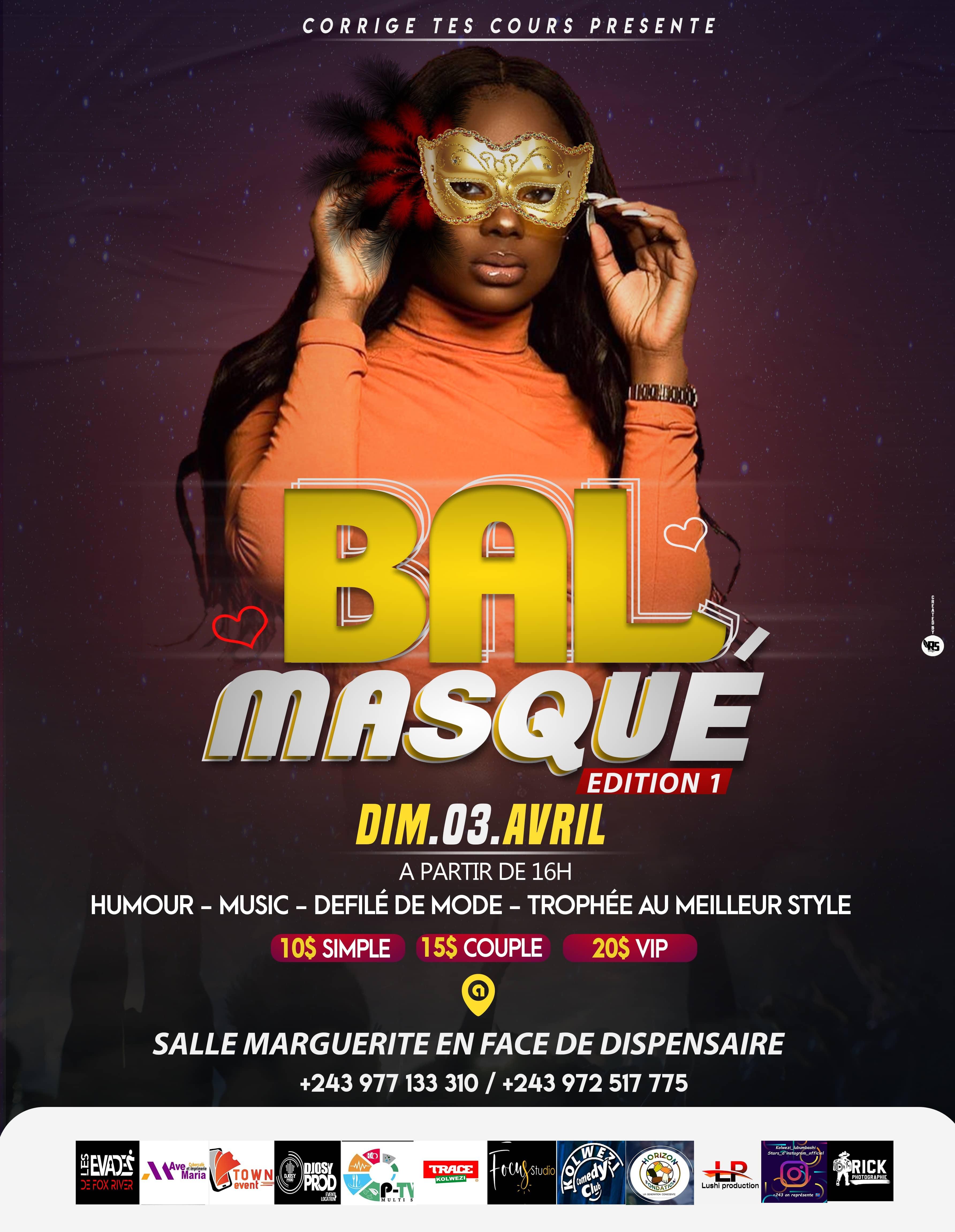 Bal masque  corrige tes cours